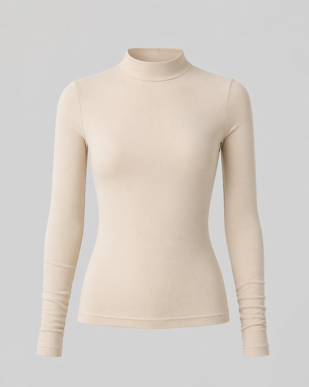 FORM Mockneck Long Sleeve Cream