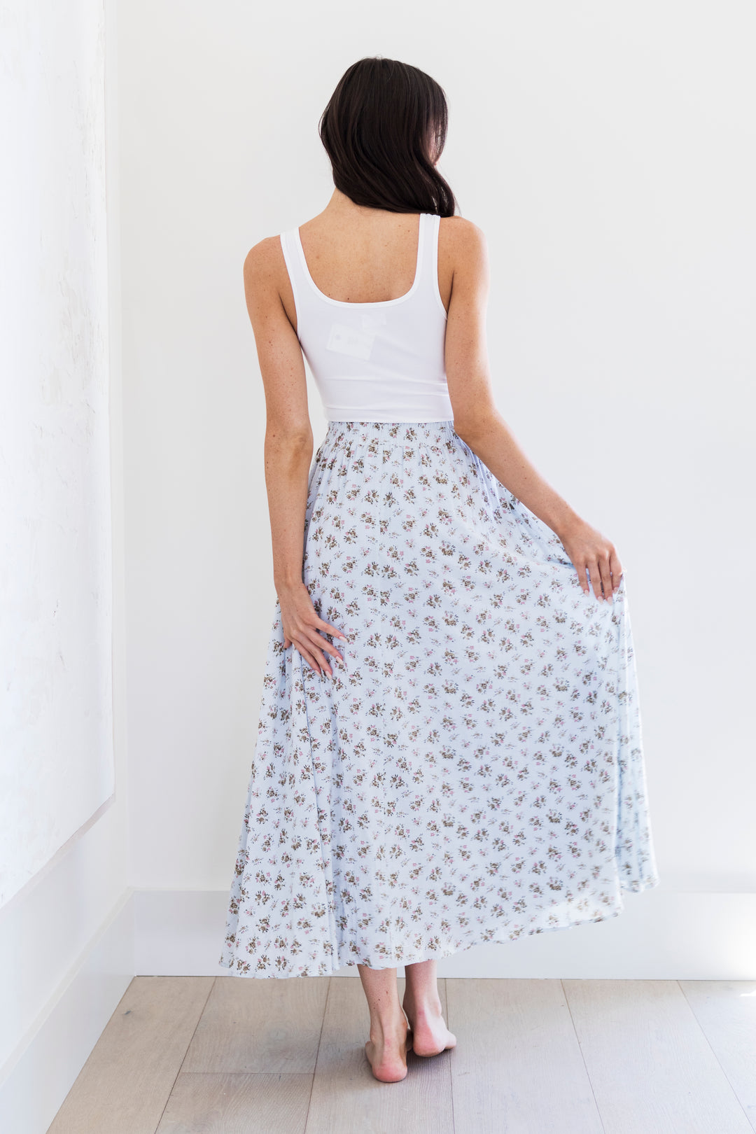 Chloe Skirt Blue Floral