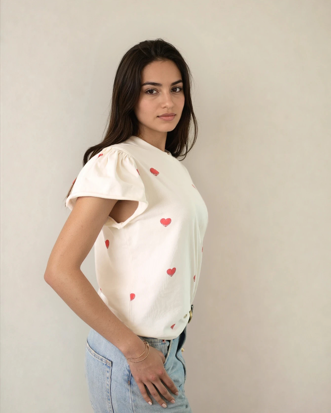 Colette Puff Sleeve Hearts