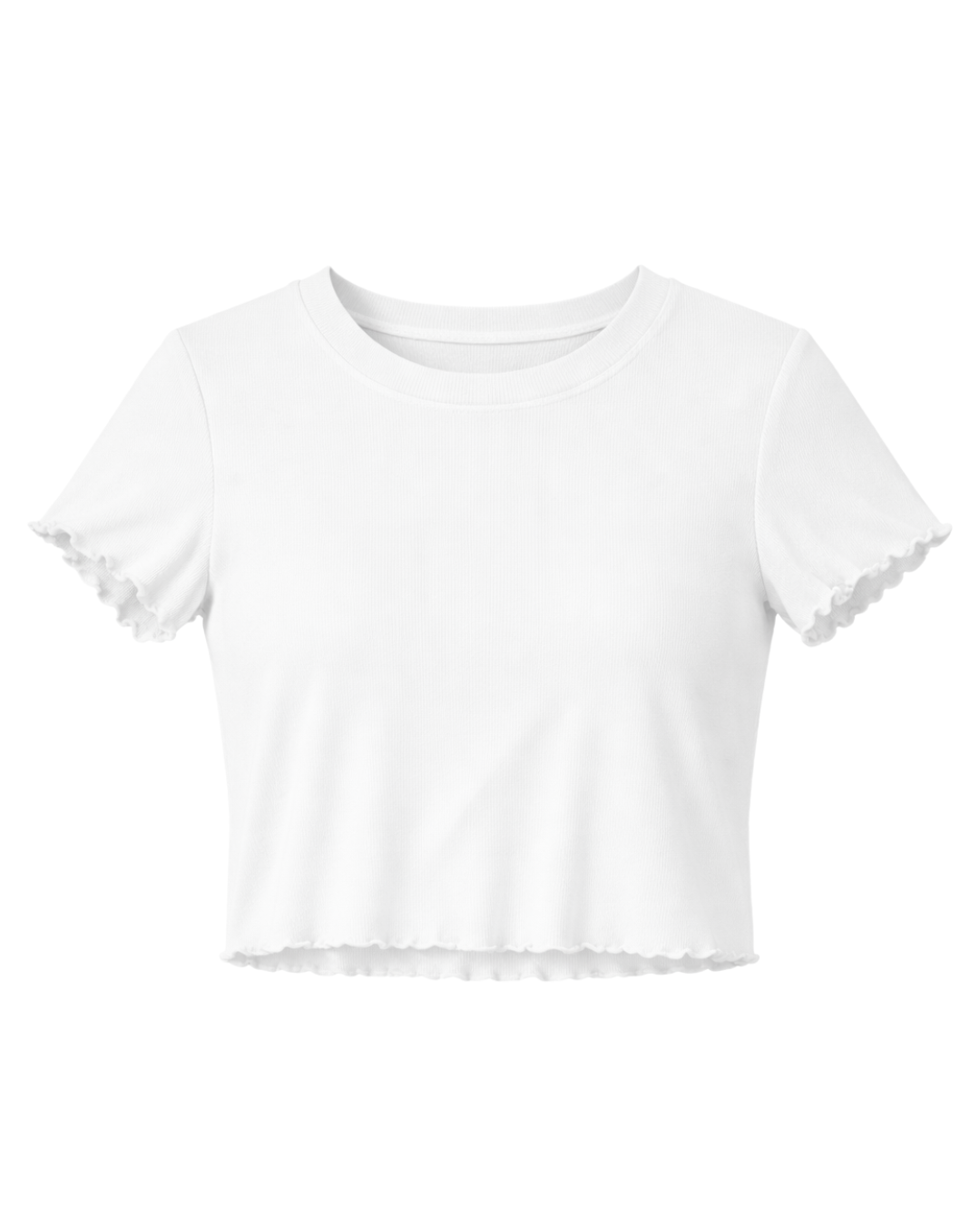 Chaser Cap Sleeve Crop Tee in White