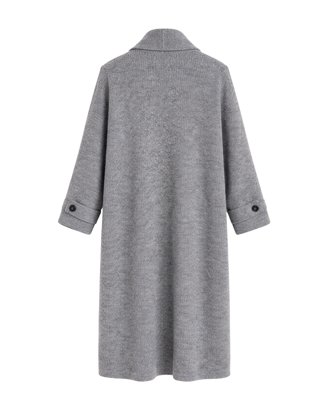 Vera - Full Length Knit Cardigan in Dark Grey