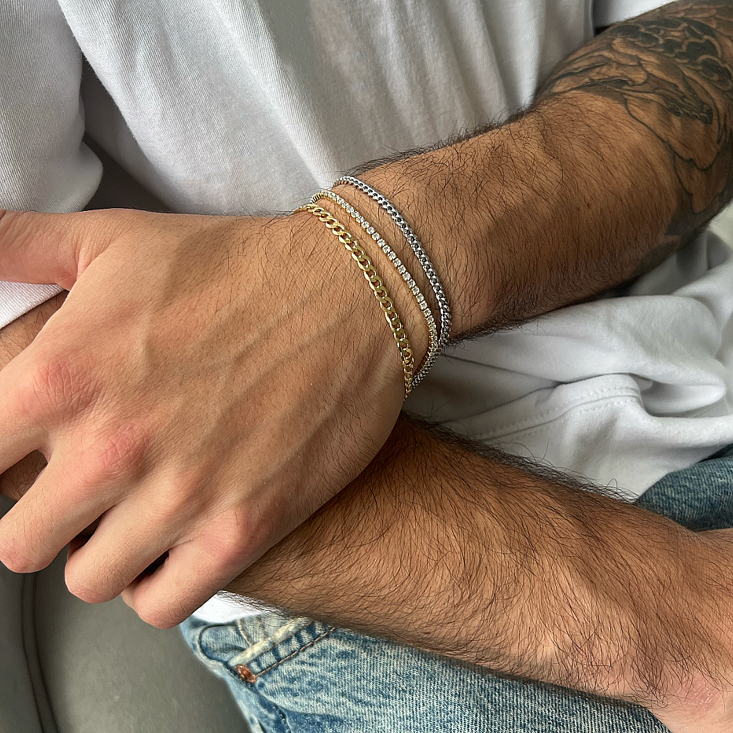 Gold Curb Bracelet