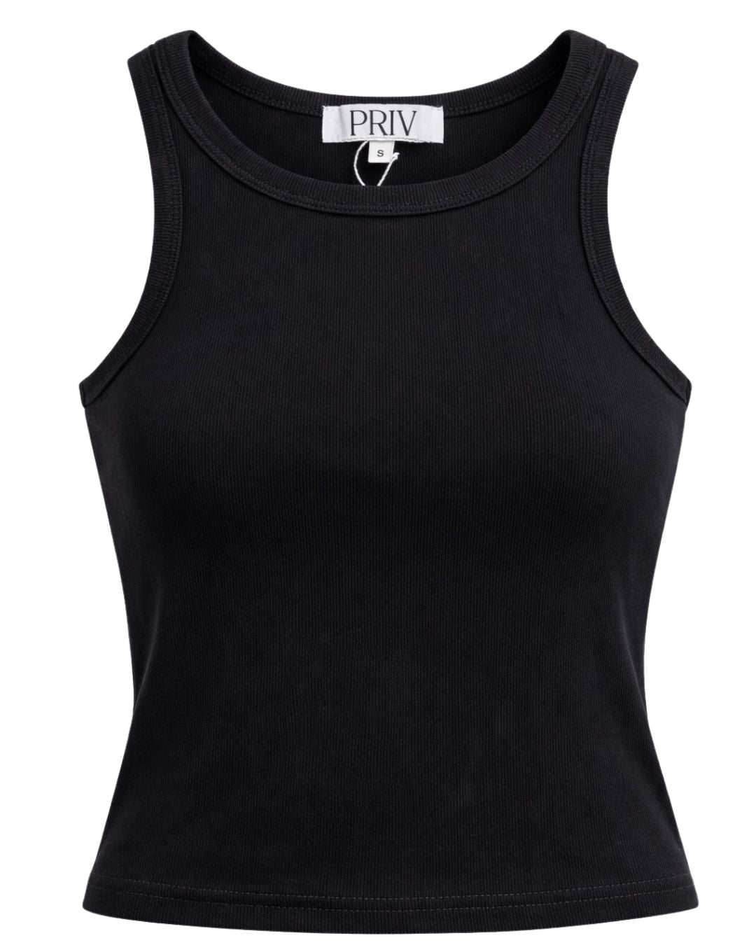 Etta Basic Tank with Racer Back in Black