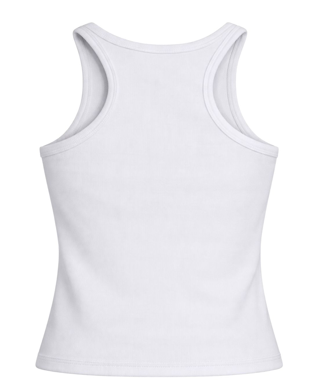 Etta Basic Tank with Racer Back in White