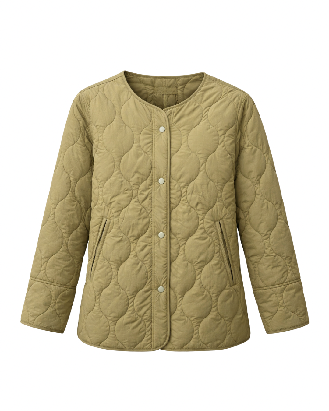 Ophelia Light Quilted Coat Olive