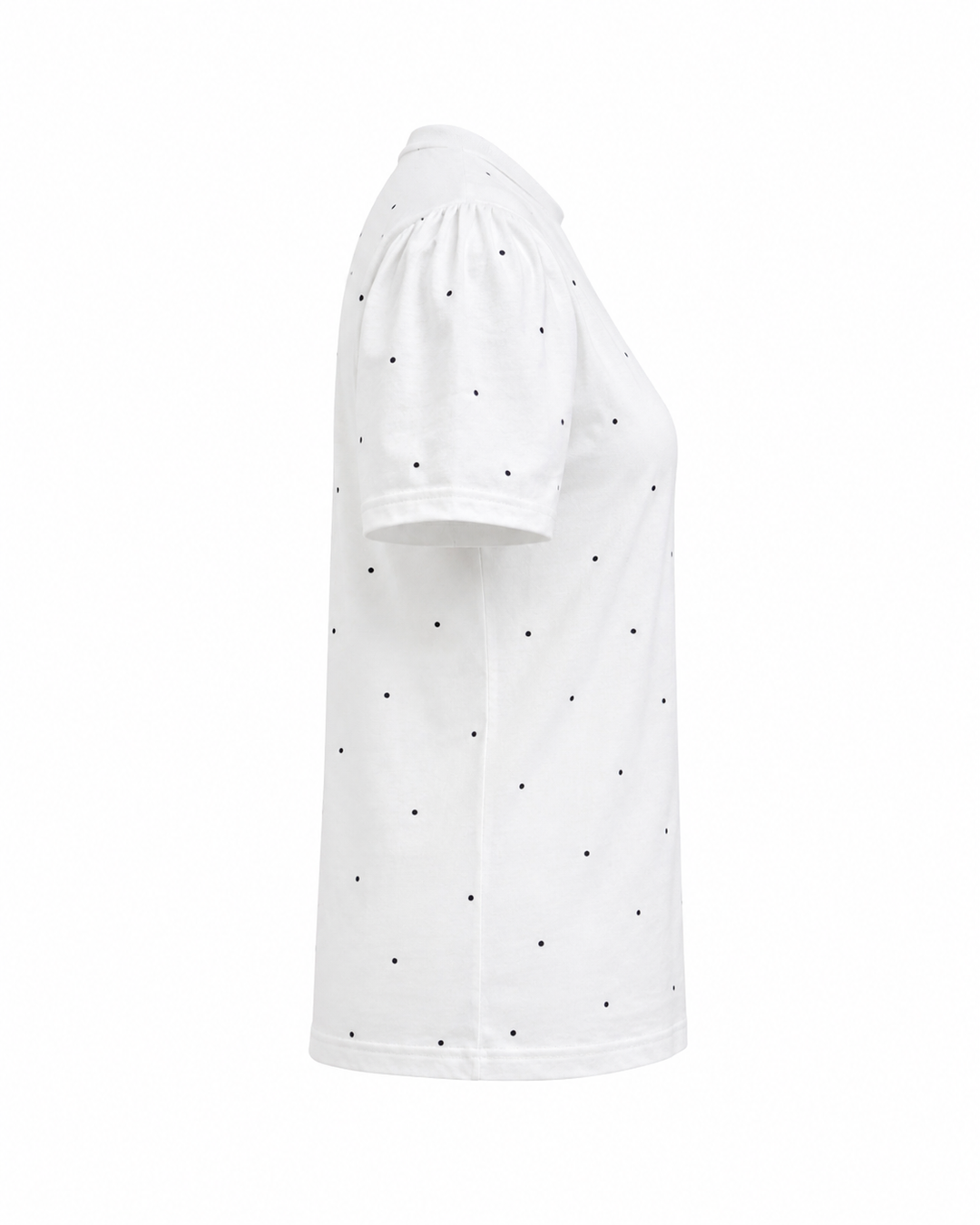 Harper Tee – Polka Dot Everyday T-Shirt White Polka Dots