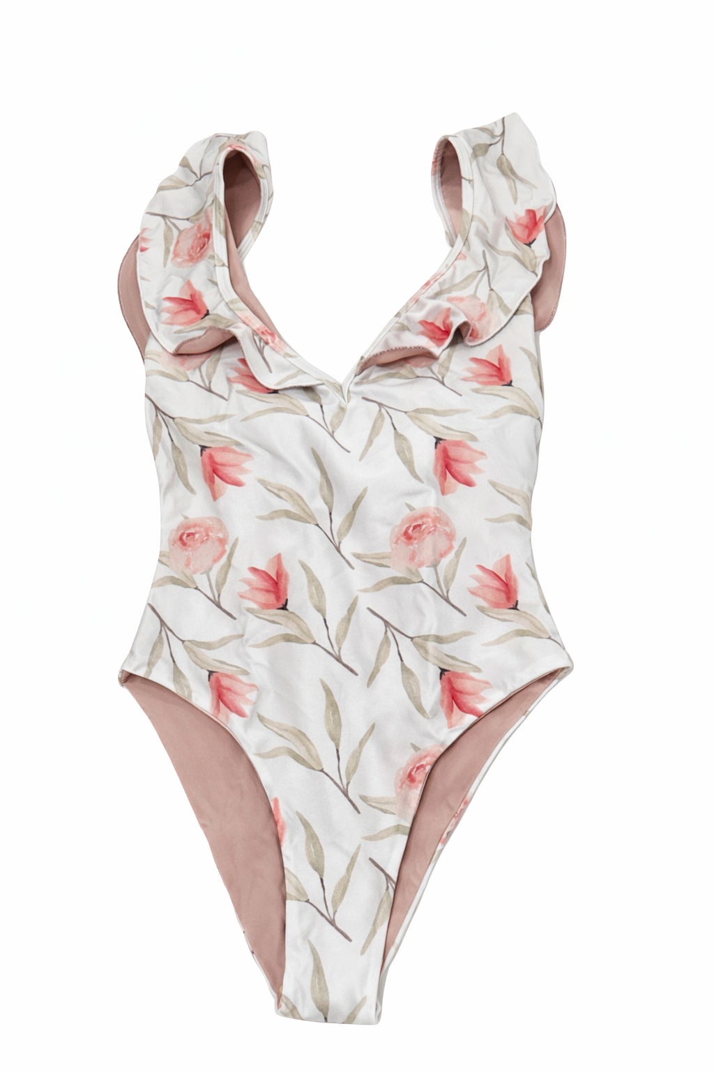 Lushwater One Piece Frilled Swimsuit in Multi