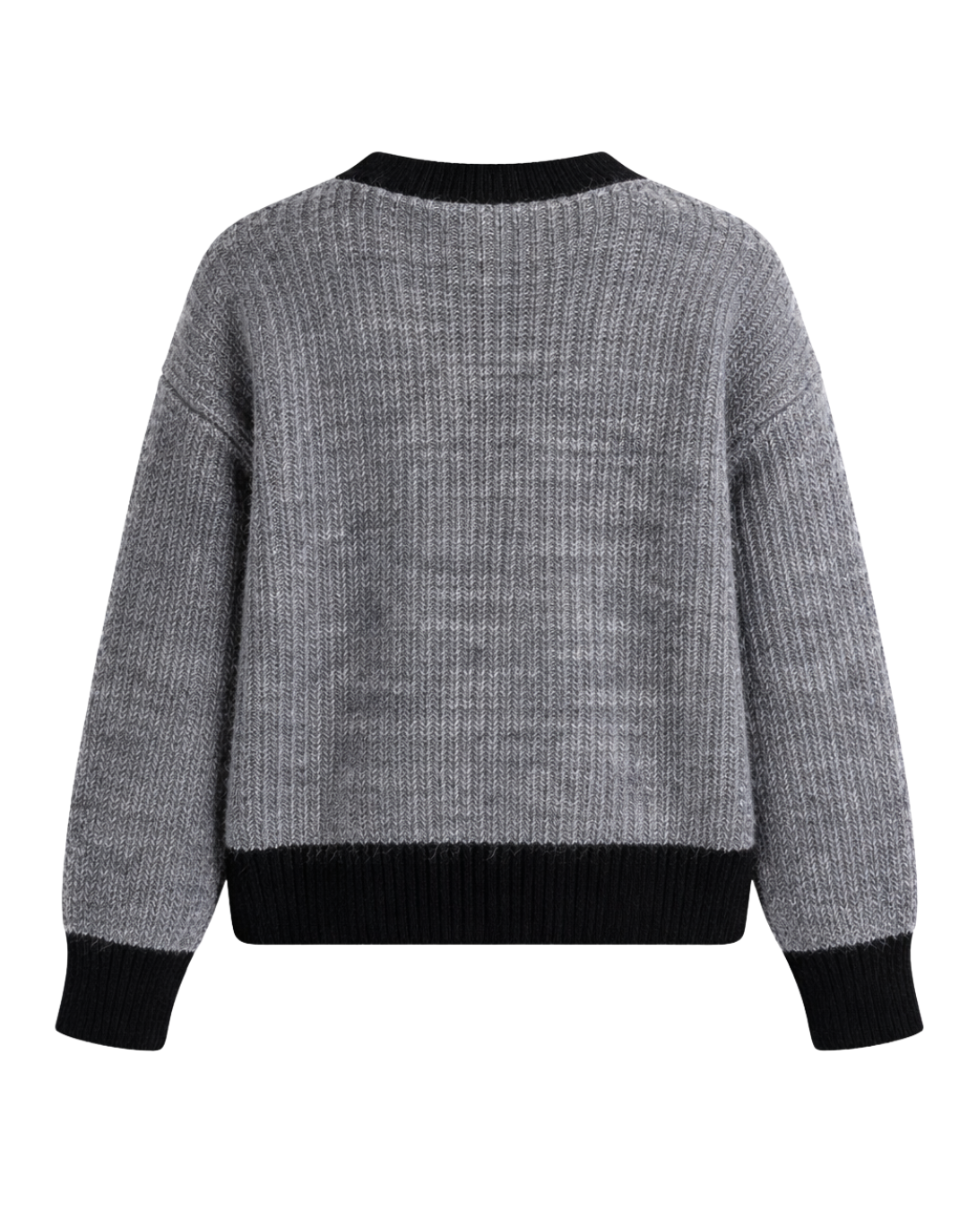 Pheobe Button Down Cardigan in Grey