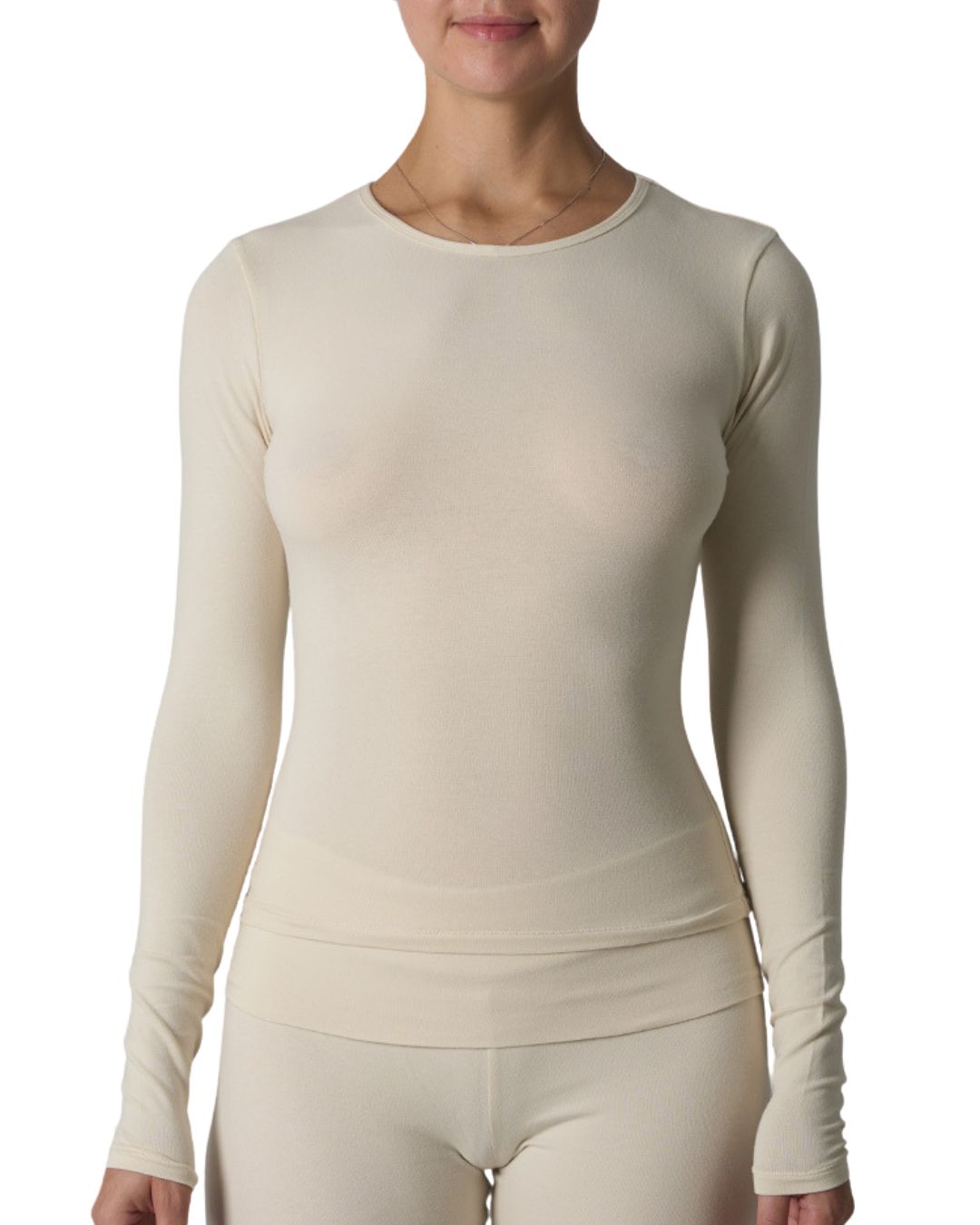 FORM Crew Long Sleeve Cream
