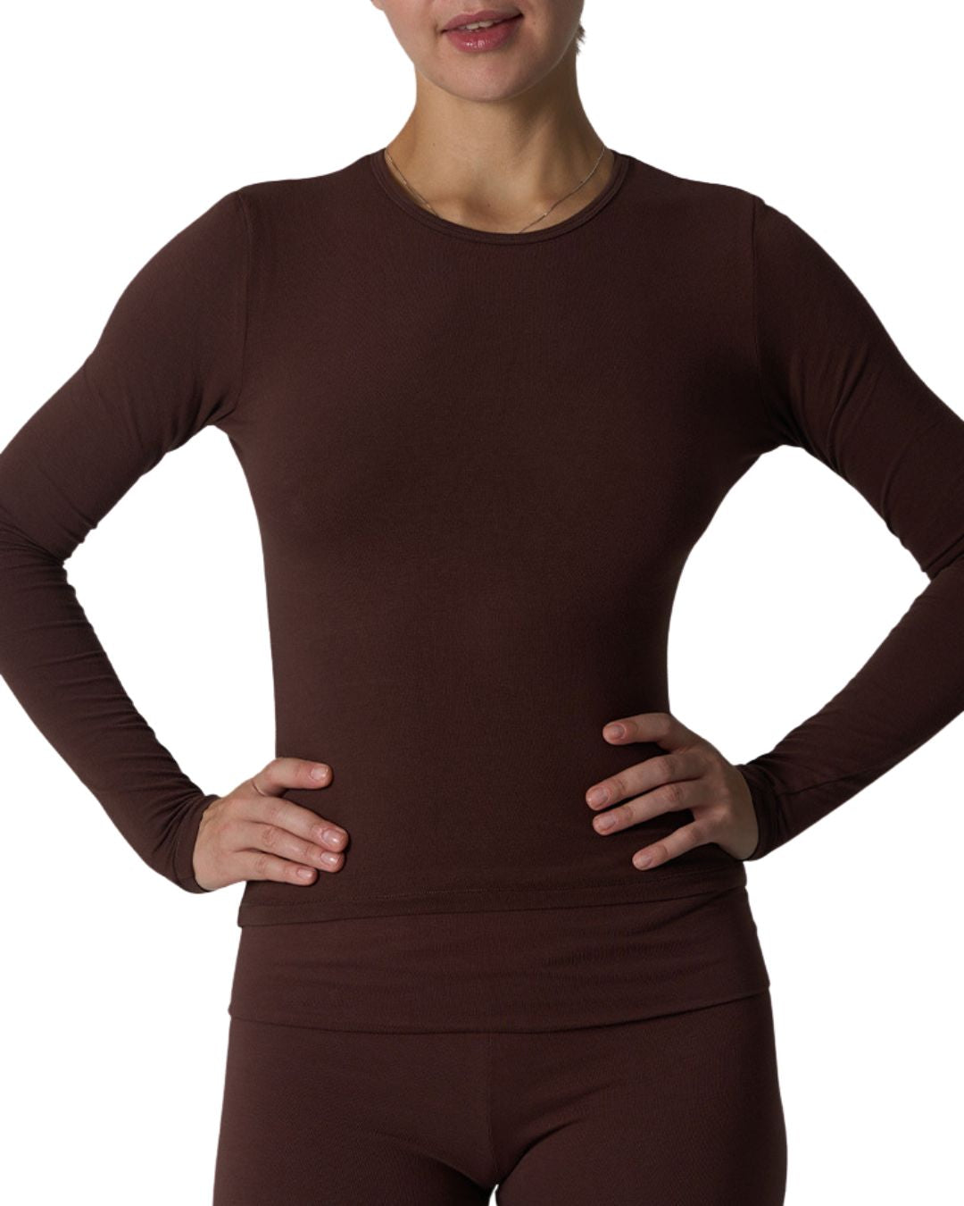 FORM Crew Long Sleeve Espresso
