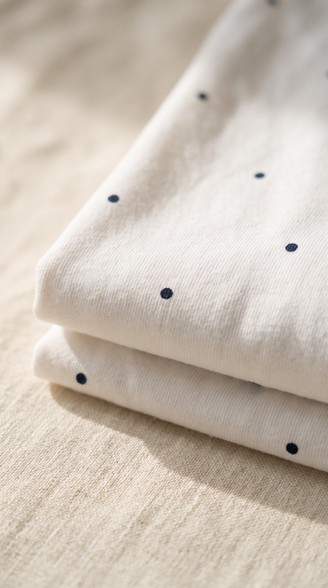 Harper Tee – Polka Dot Everyday T-Shirt White Polka Dots