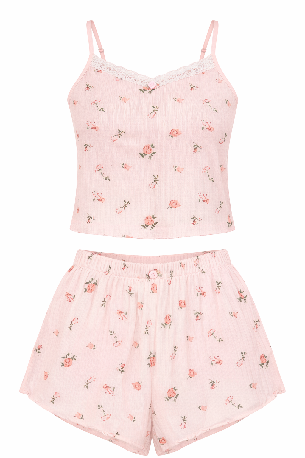 Stevie 2pc Tank & Shorts Sleep Set Pink