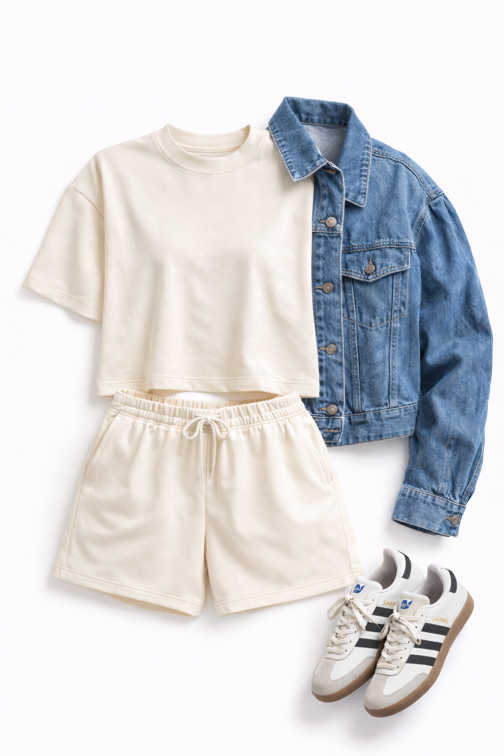 Emmie Luxeflow - Soft Active Short In Creme
