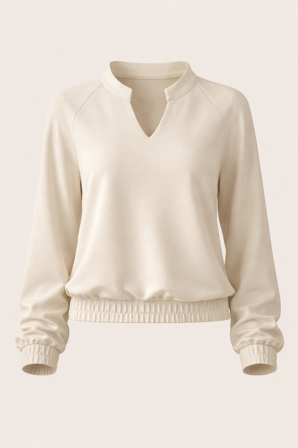 Thea Luxeflow - Fitted Pants In Creme