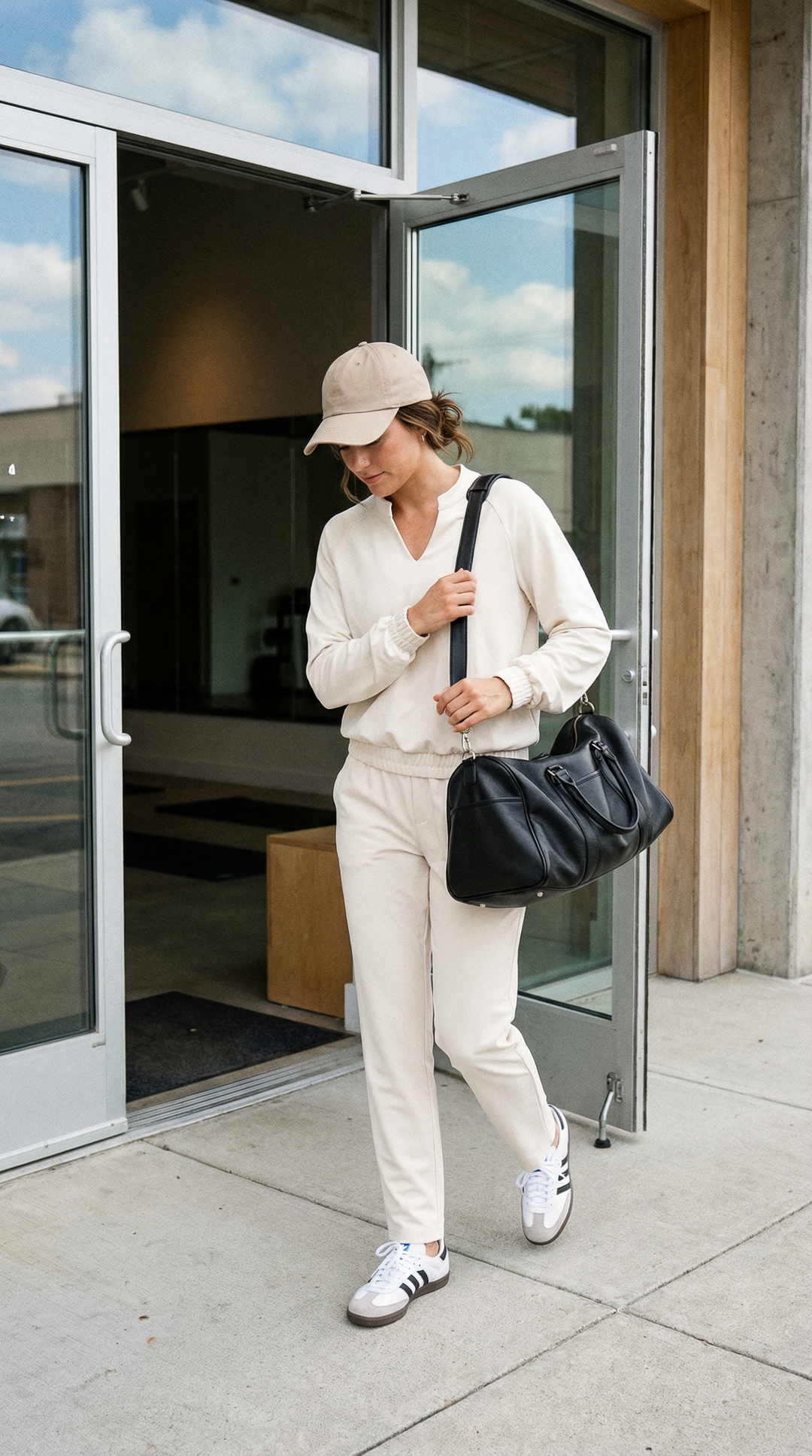 Thea Luxeflow - Fitted Pants In Creme