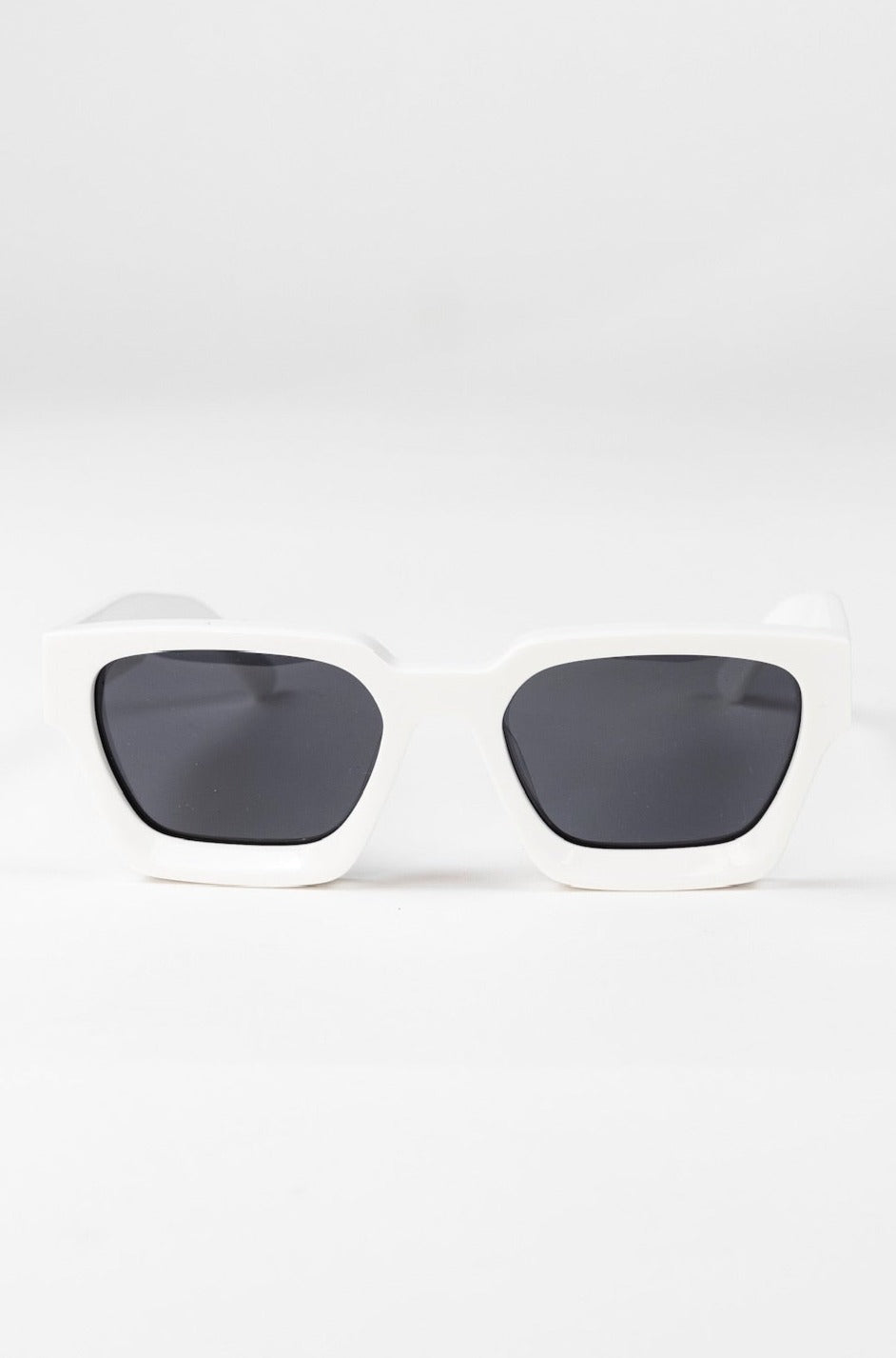 Blaise Chunky Sunglasses in White