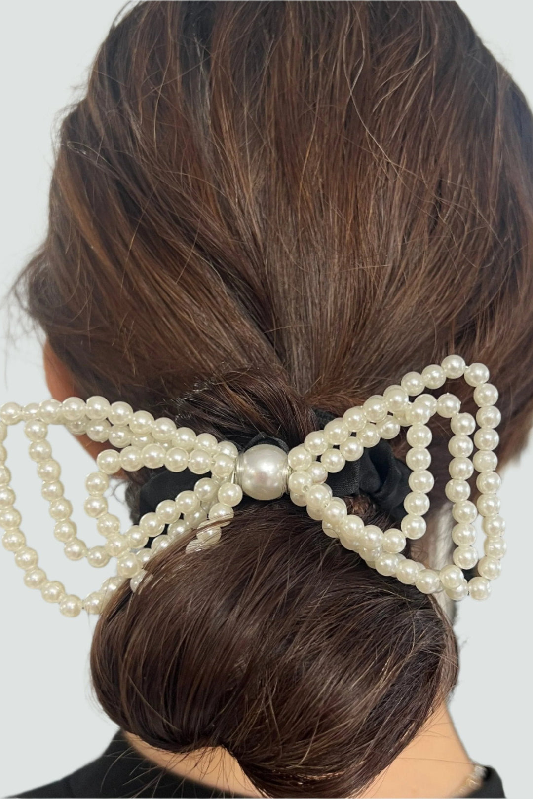 Pearl Bow Scrunchie