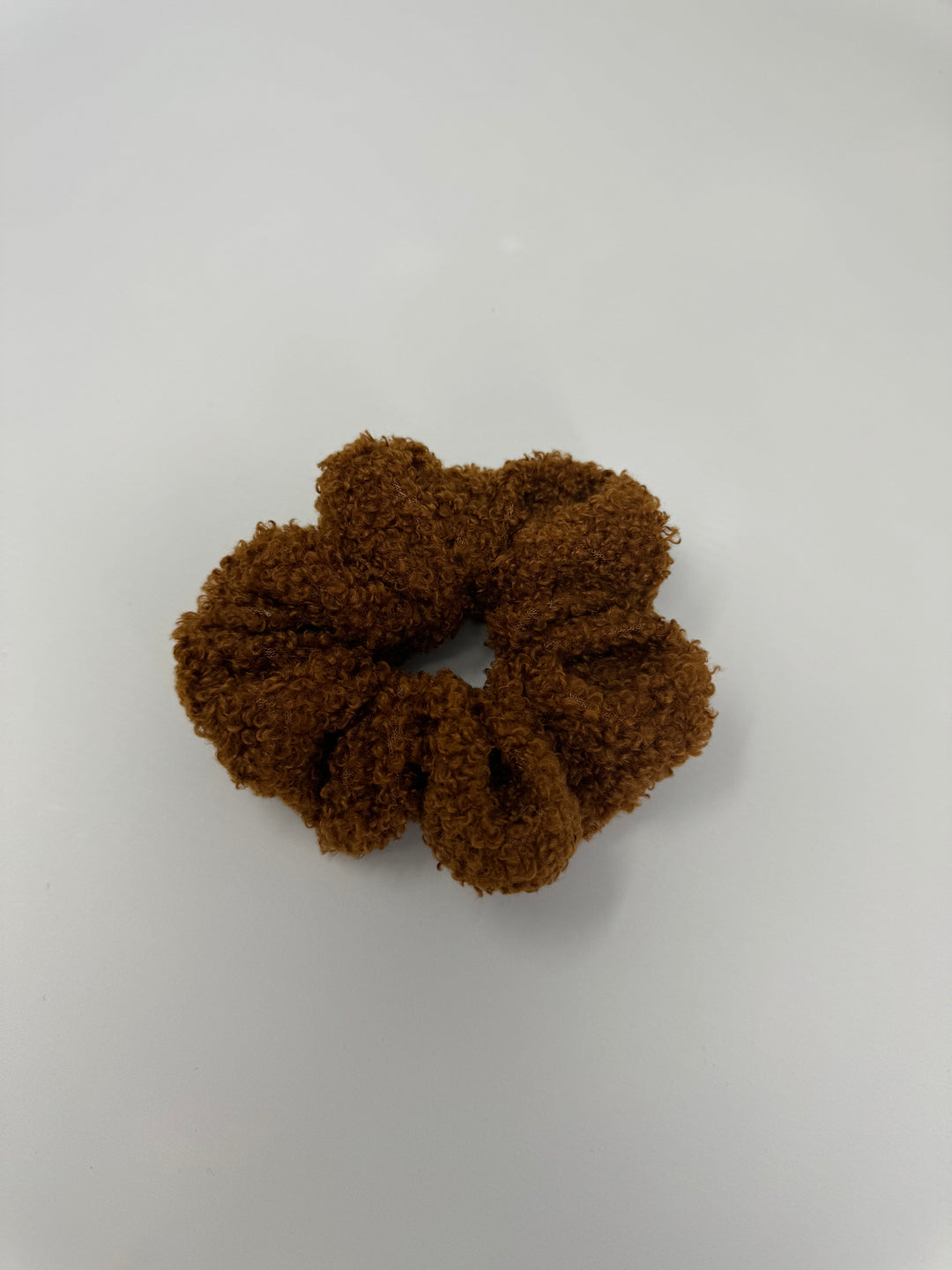 Boucle Scrunchie in Coffee