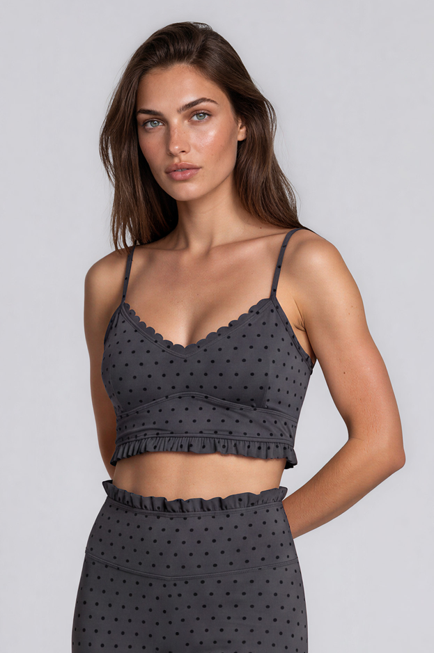 FORM Billie bralette polka dot – side view – PRIV the Brand