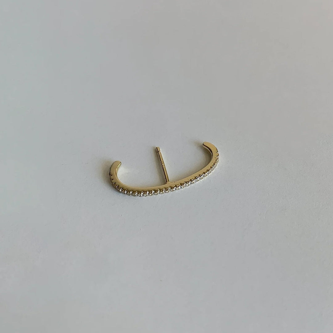 Gold CZ Bar