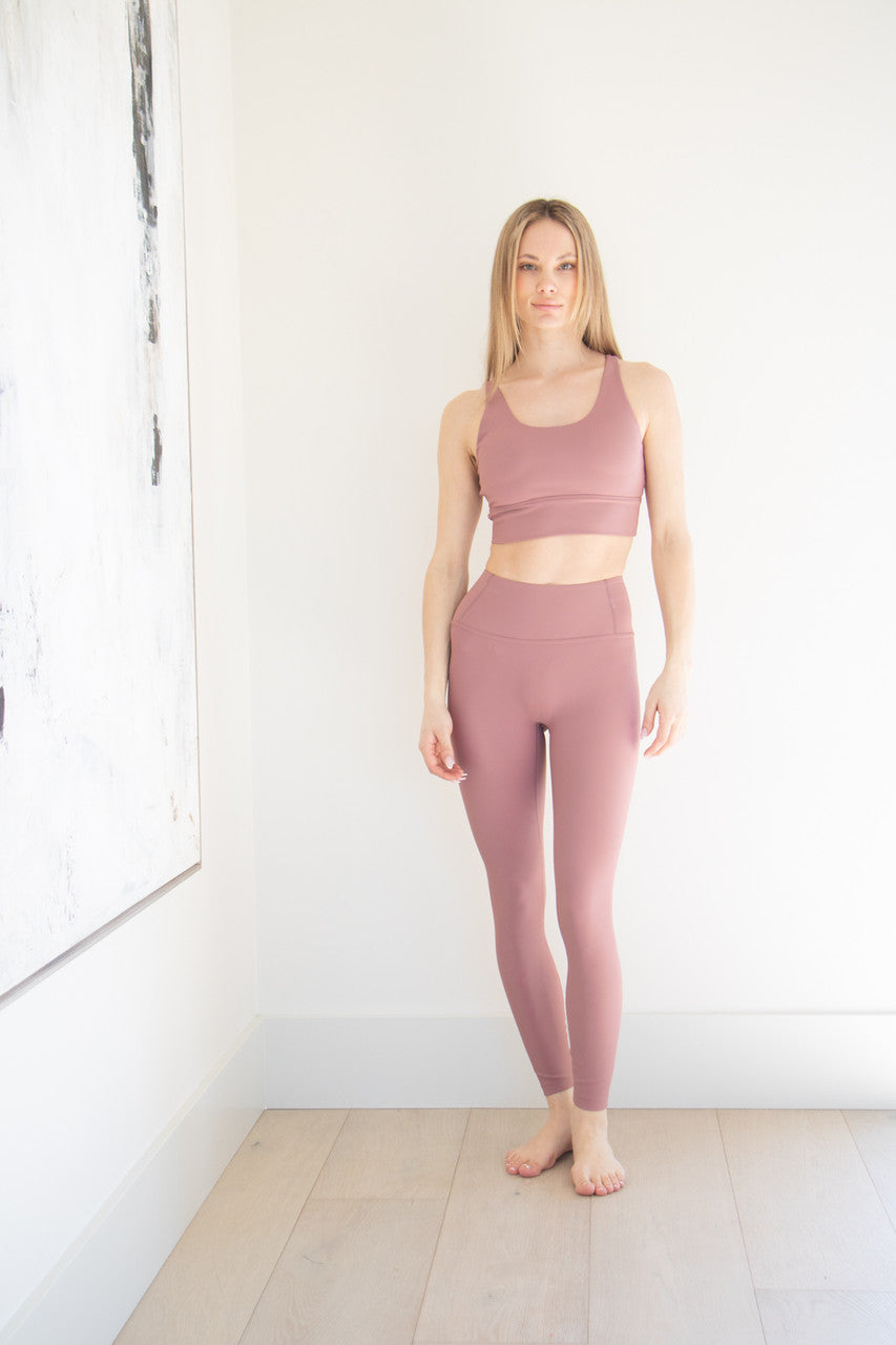 Ultimate Ribbed Legging in Rosè