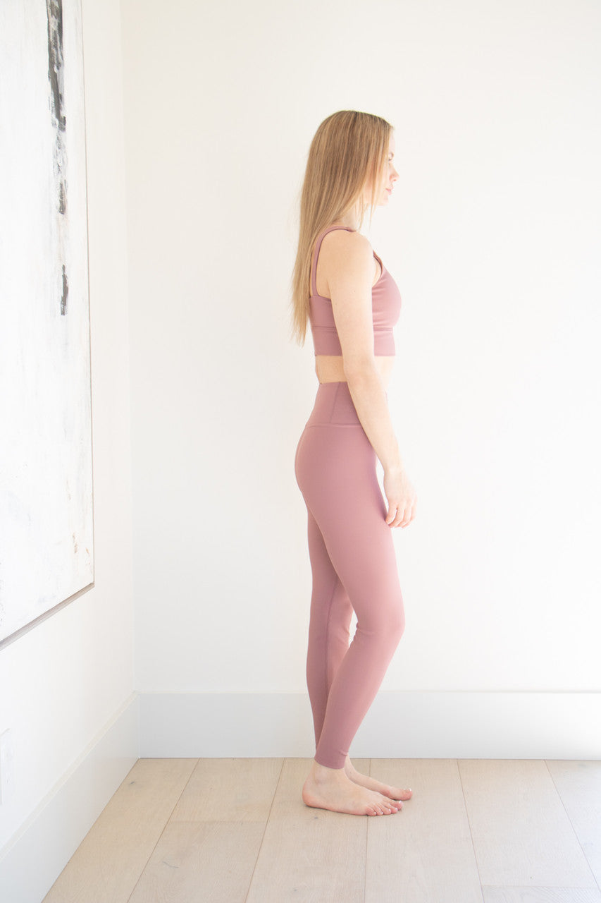 Ultimate Ribbed Legging in Rosè