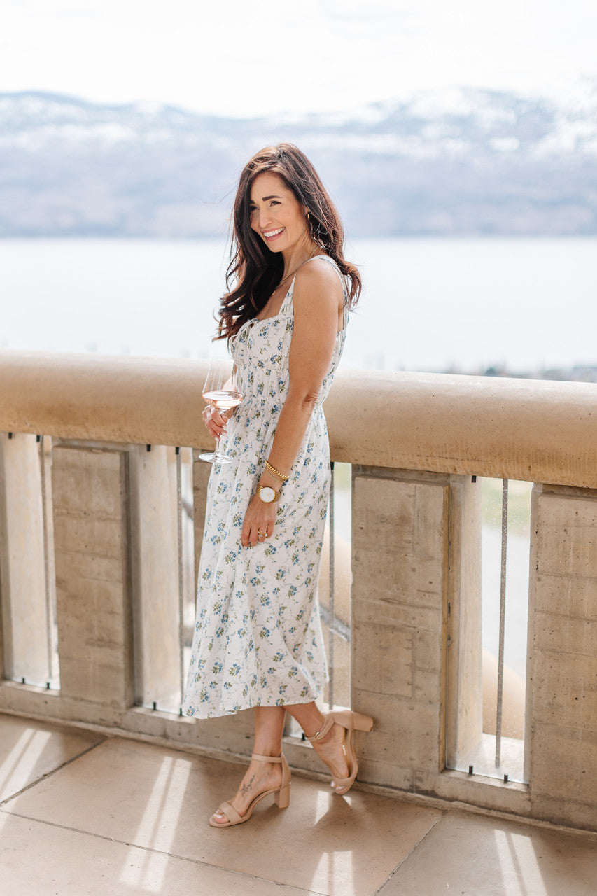 Provence Midi Dress in French Floral
