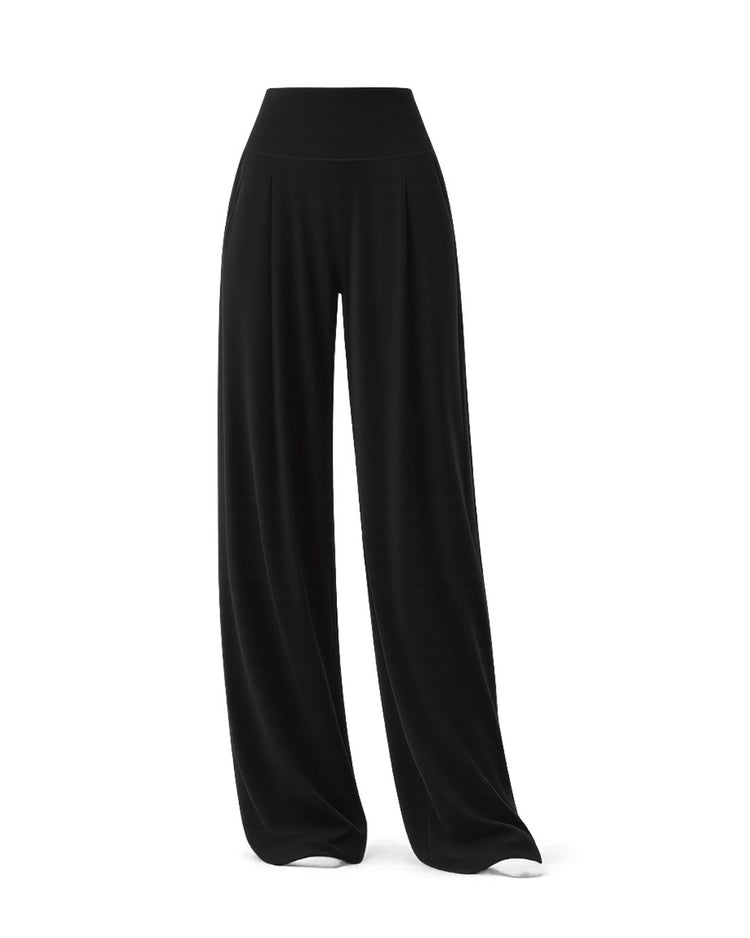 FORM Kansas active wide leg pant in black – smooth performance pant by PRIV the Brand