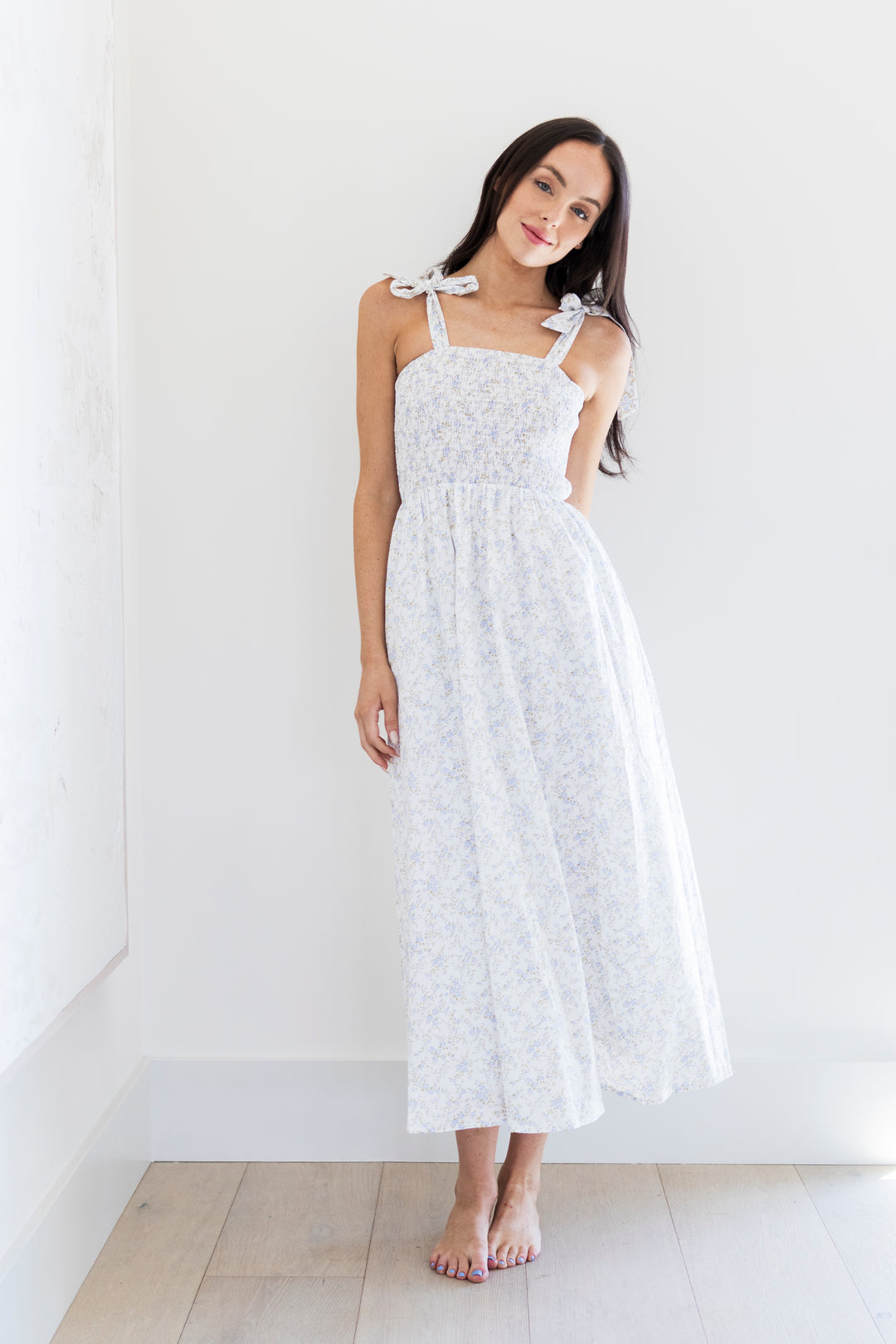 Laina Maxi Dress in Pacific
