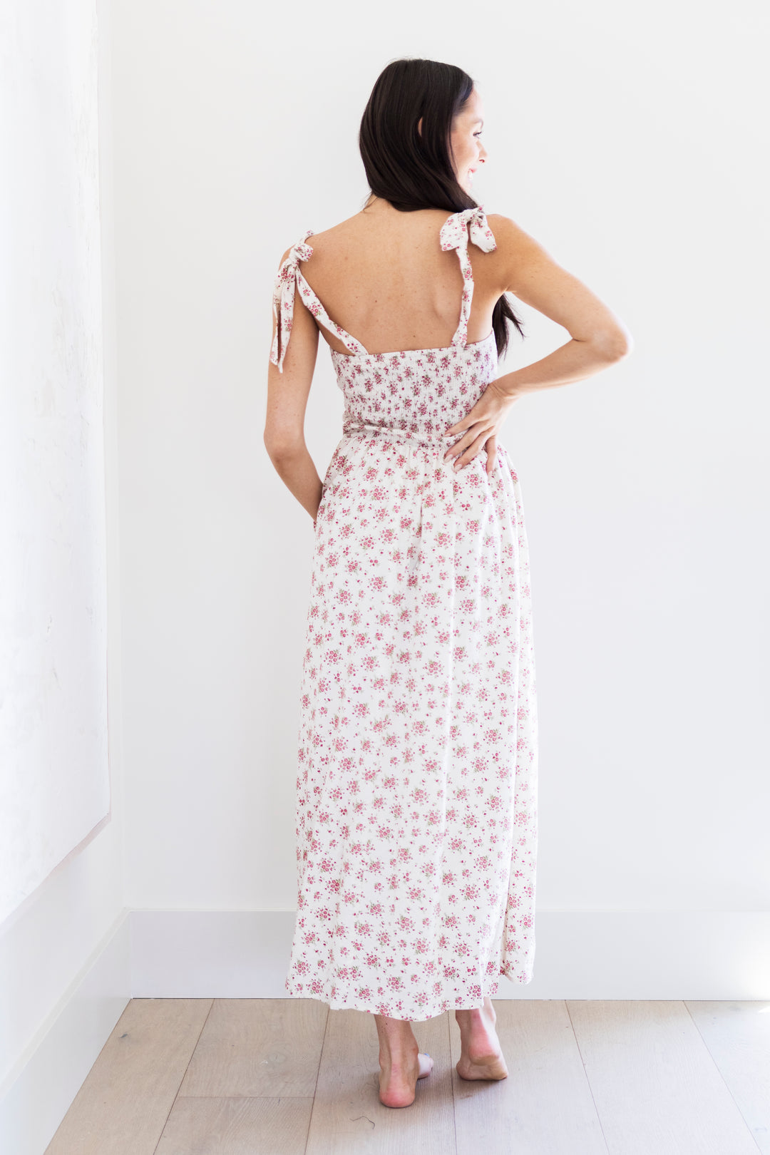 Laina Maxi Dress in Raspberry