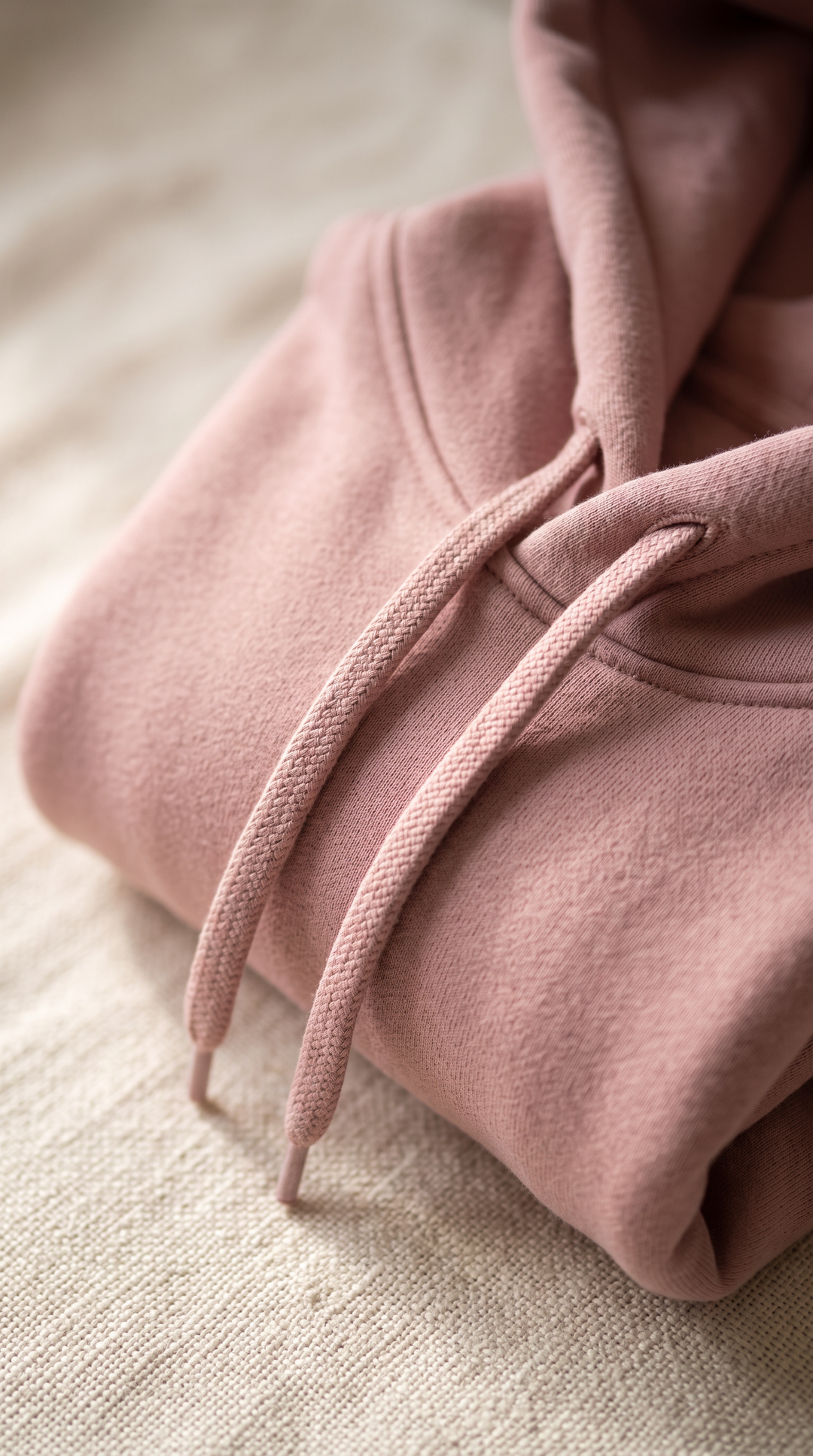 Linden – Relaxed Fleece Pullover Hoodie In Ballet Pink