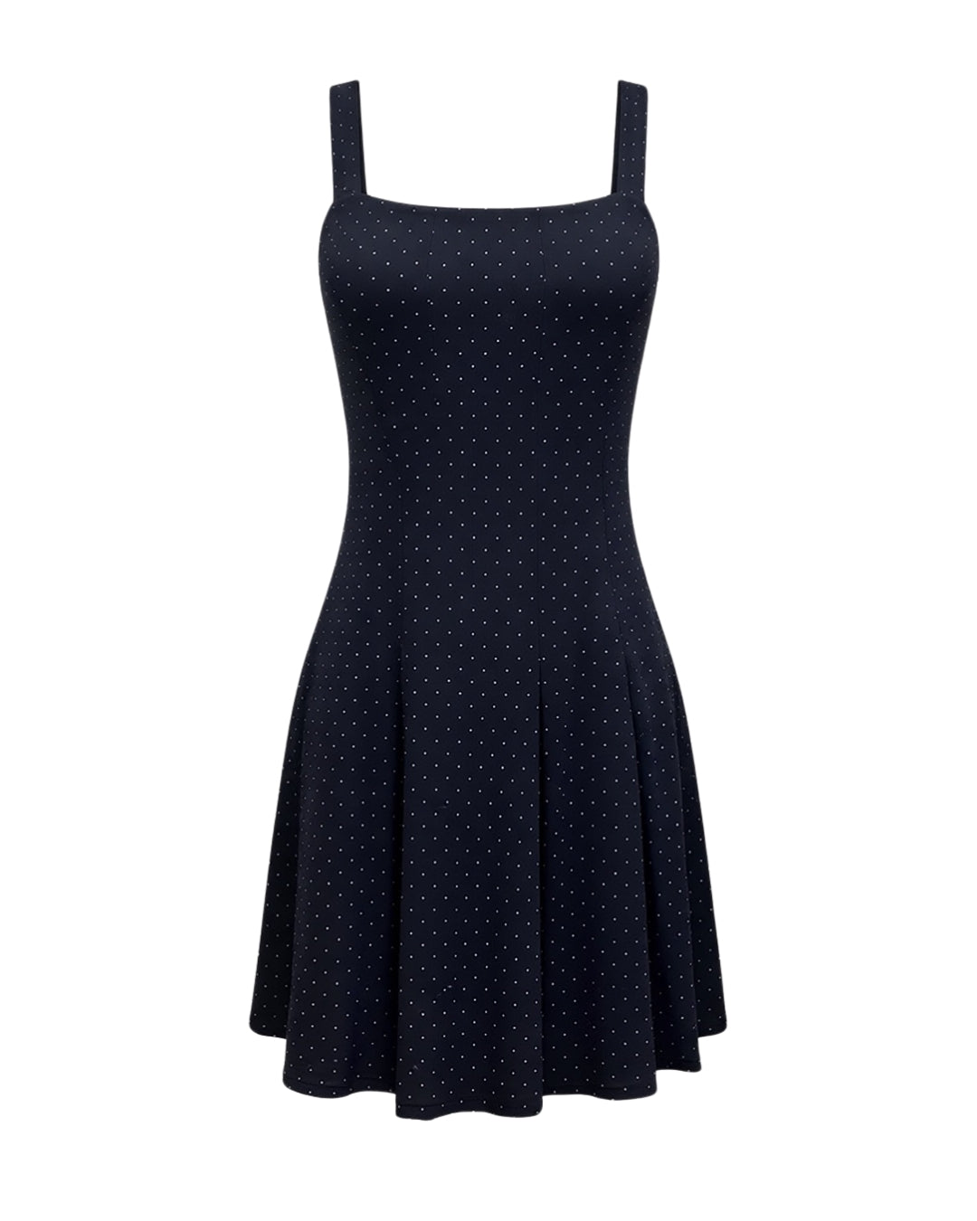 Nina – Dropped Waist Mini Cocktail Dress In Polkadots