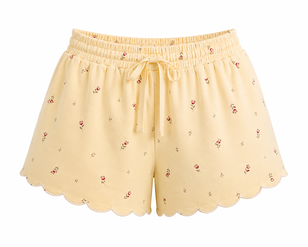 Noemie Shorts- Printed Relaxed in Tulip Print