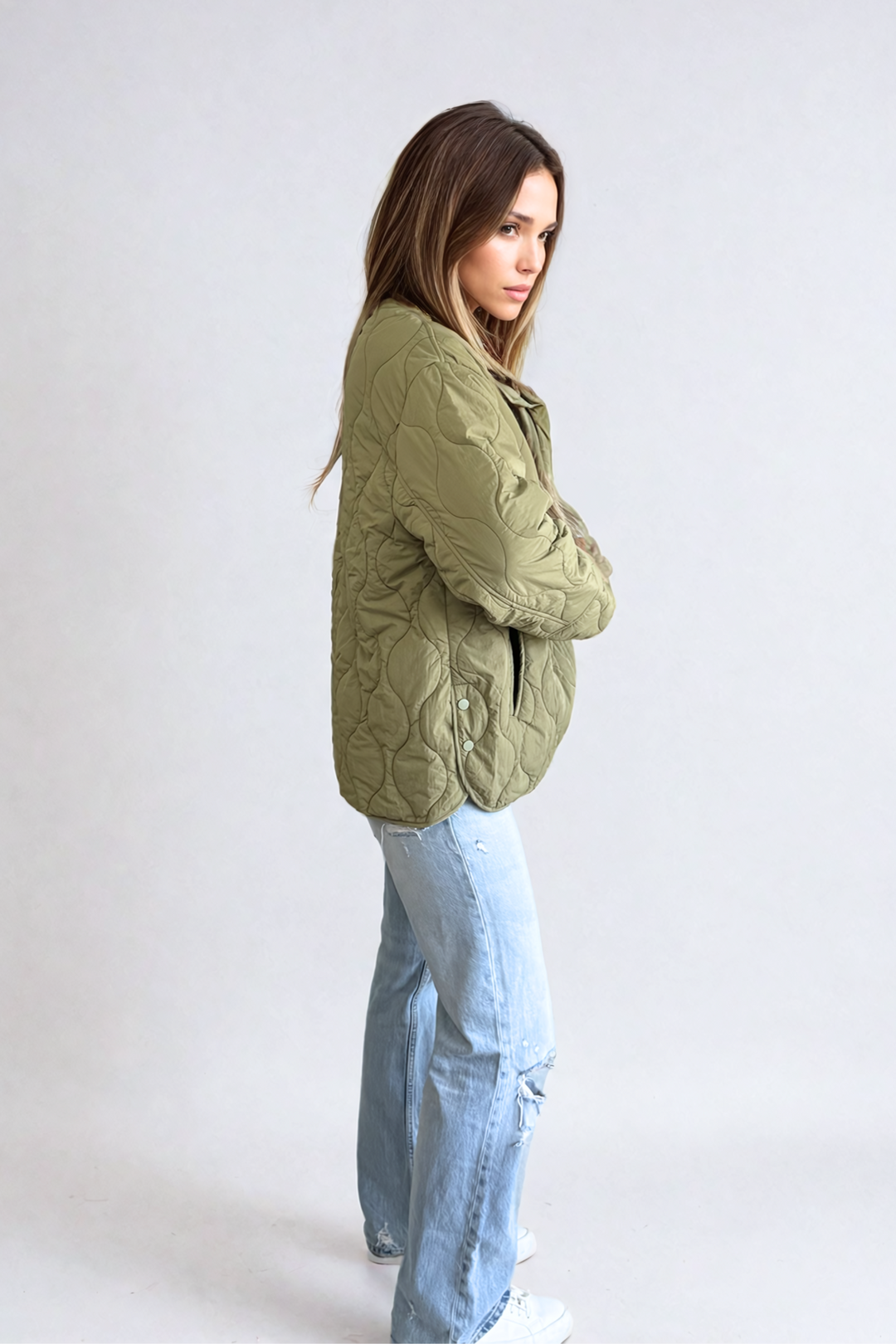 Lightweight quilted jacket shop