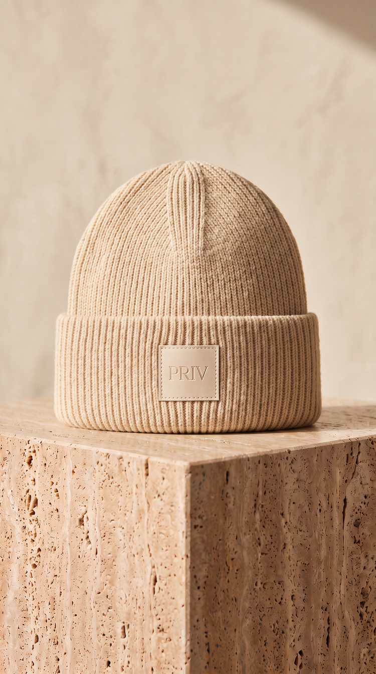 PRIV Moniker toque oat on travertine – PRIV the Brand