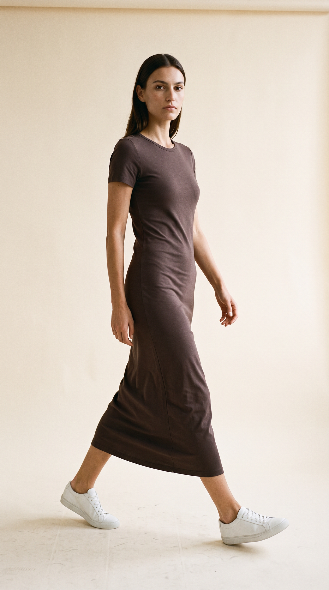 Willa Tee Shirt Dress – Maxi T-Shirt Dress Espresso
