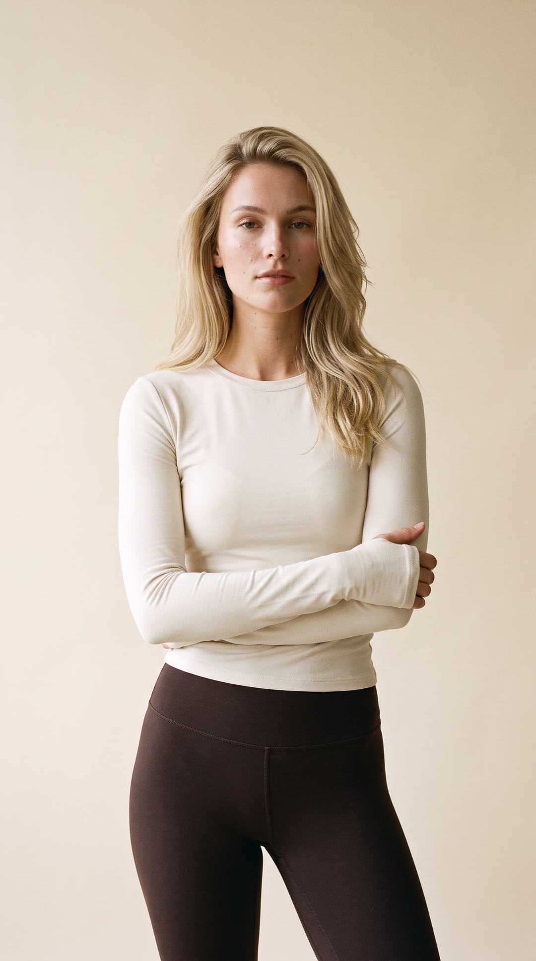 FORM Crew Long Sleeve Cream