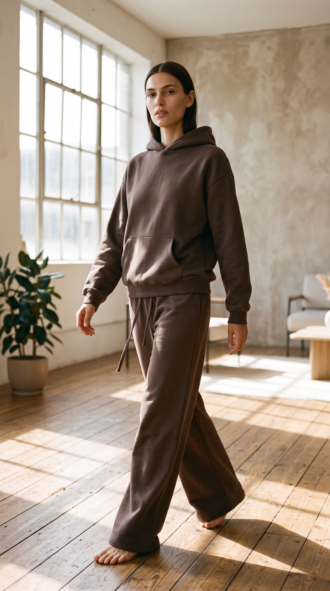 Sawyer – Relaxed Fleece Lounge Jogger Pant In Espresso