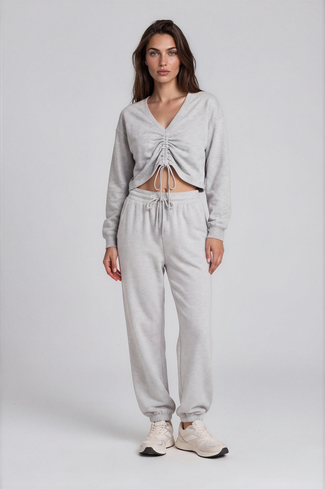Margot Fleece Jogger - Relaxed Drawstring Lounge Pant Dove
