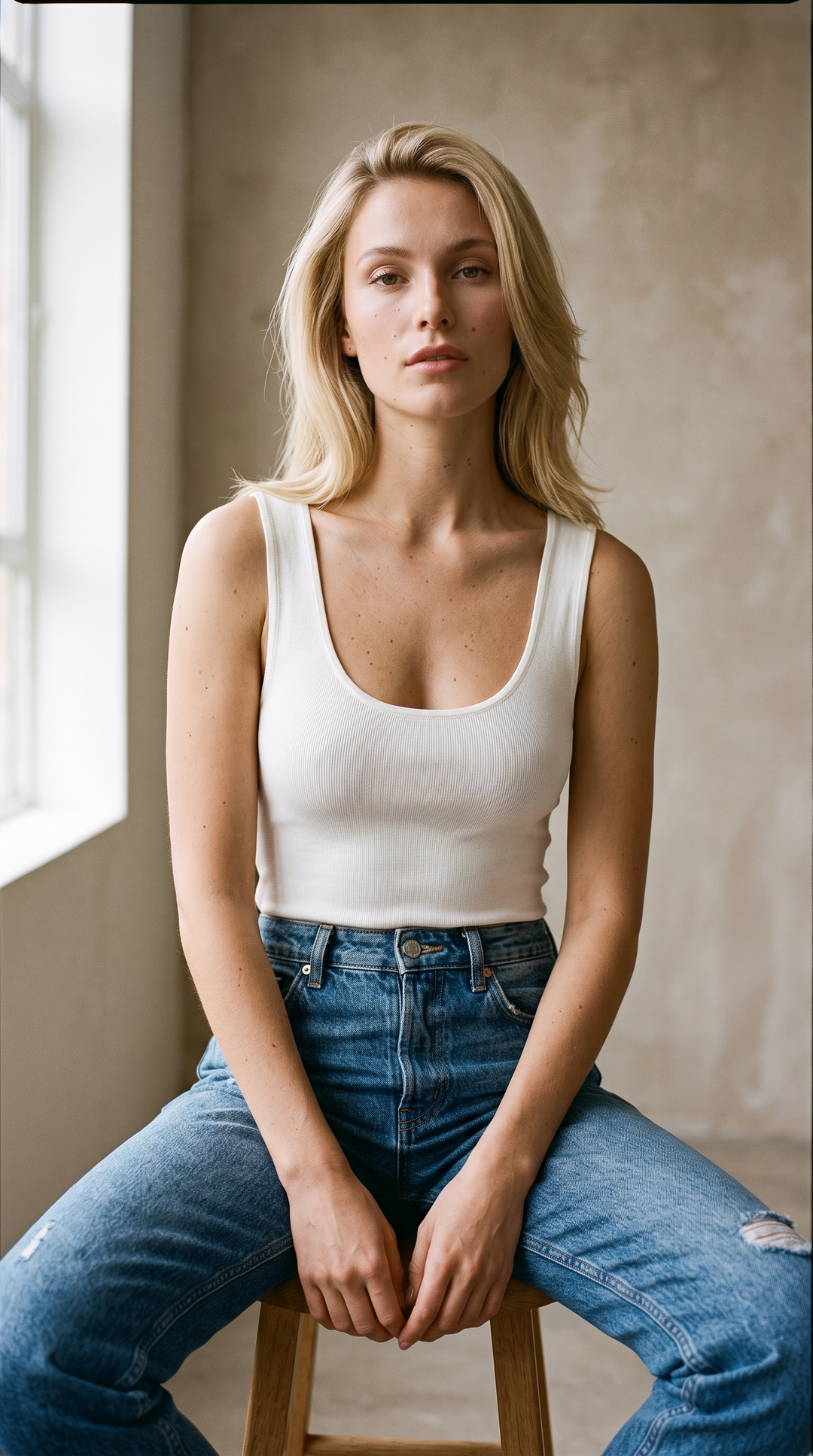 Emelia - Knit Essential Bodysuit In White