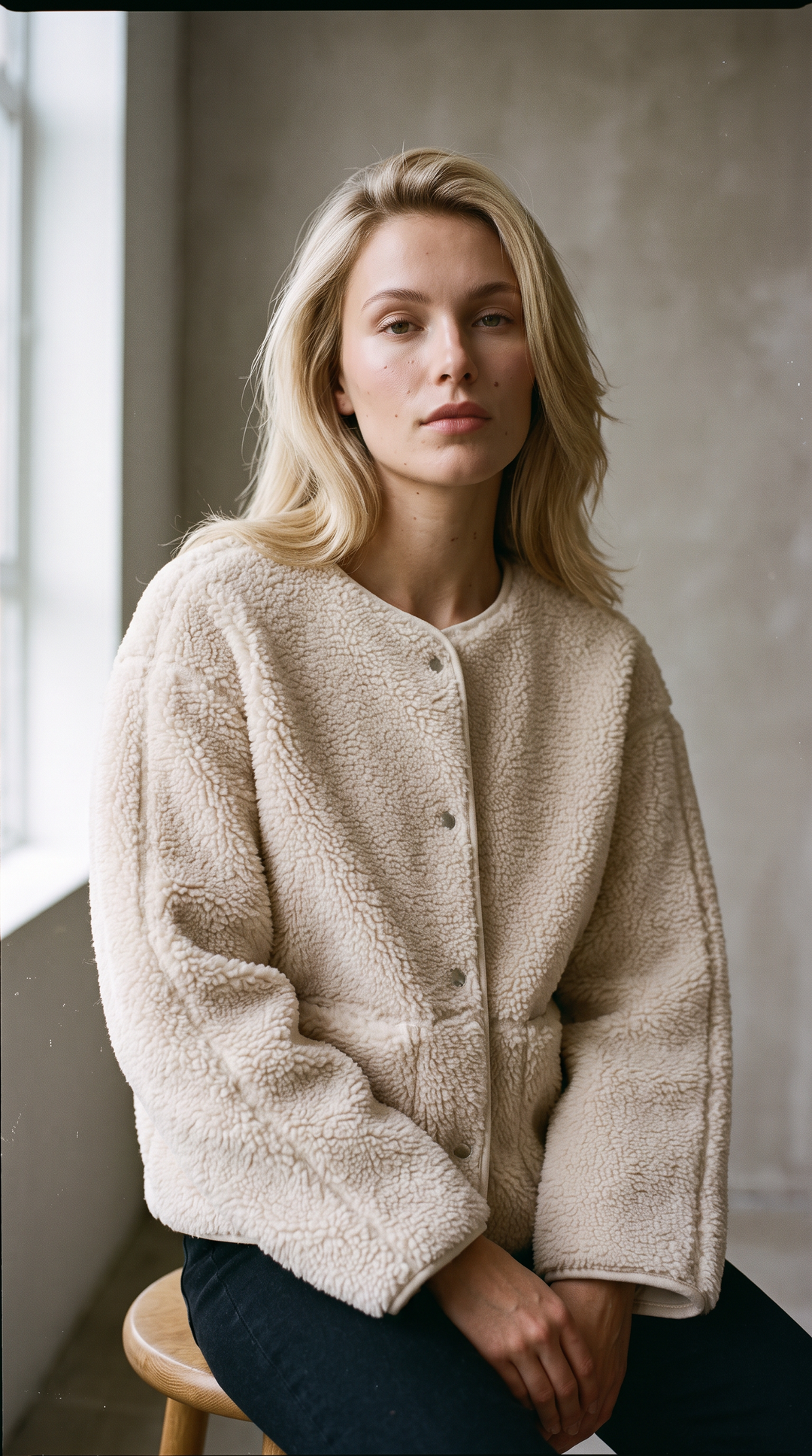 Willow - Teddy Jacket Coconut