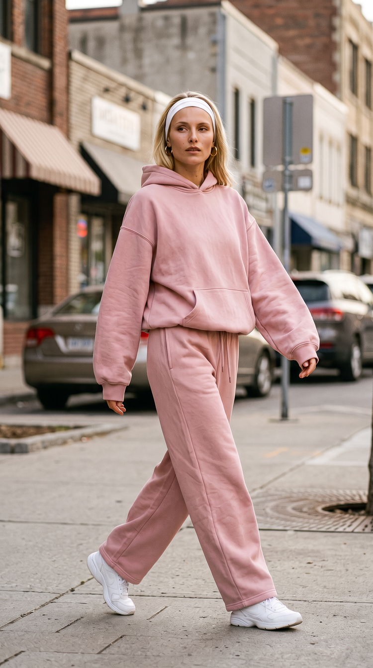 Sawyer Jogger Ballet Pink street campaign