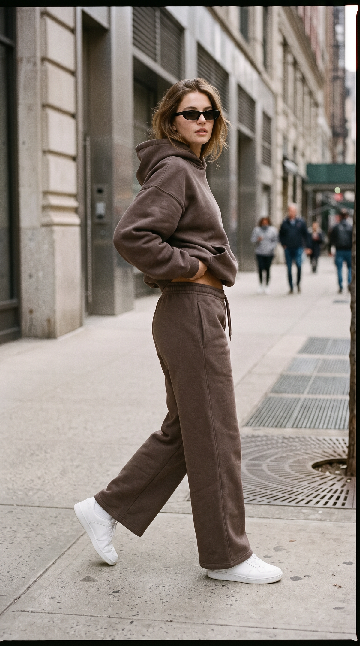 Sawyer Jogger Espresso street campaign