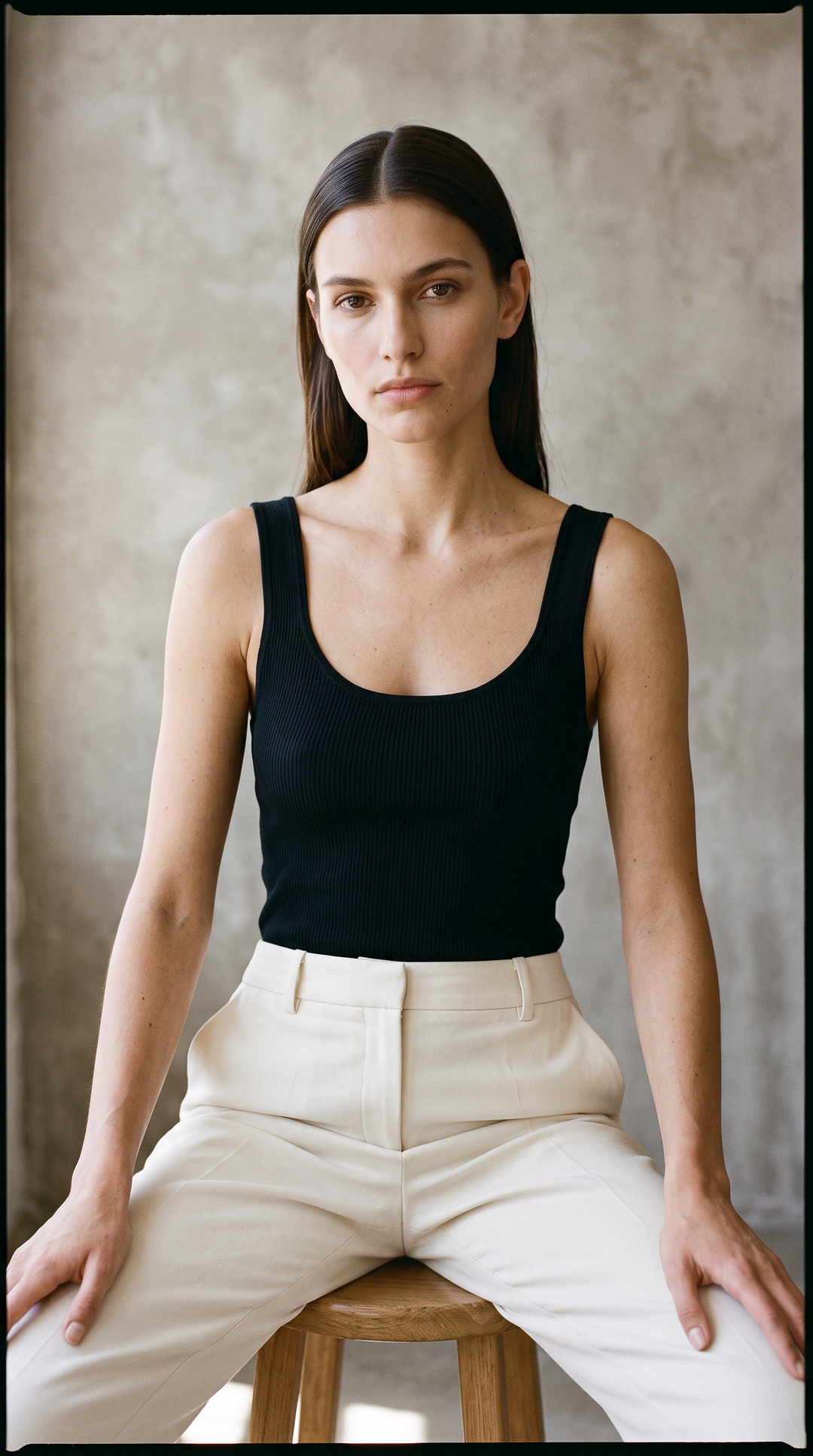 Emelia - Knit Essential Bodysuit In Black