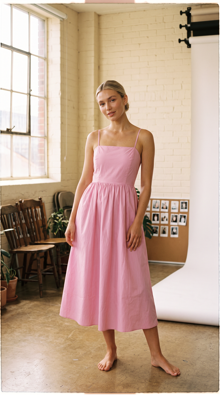 Averie Poplin Dress Pink-Isabeyphotography-3