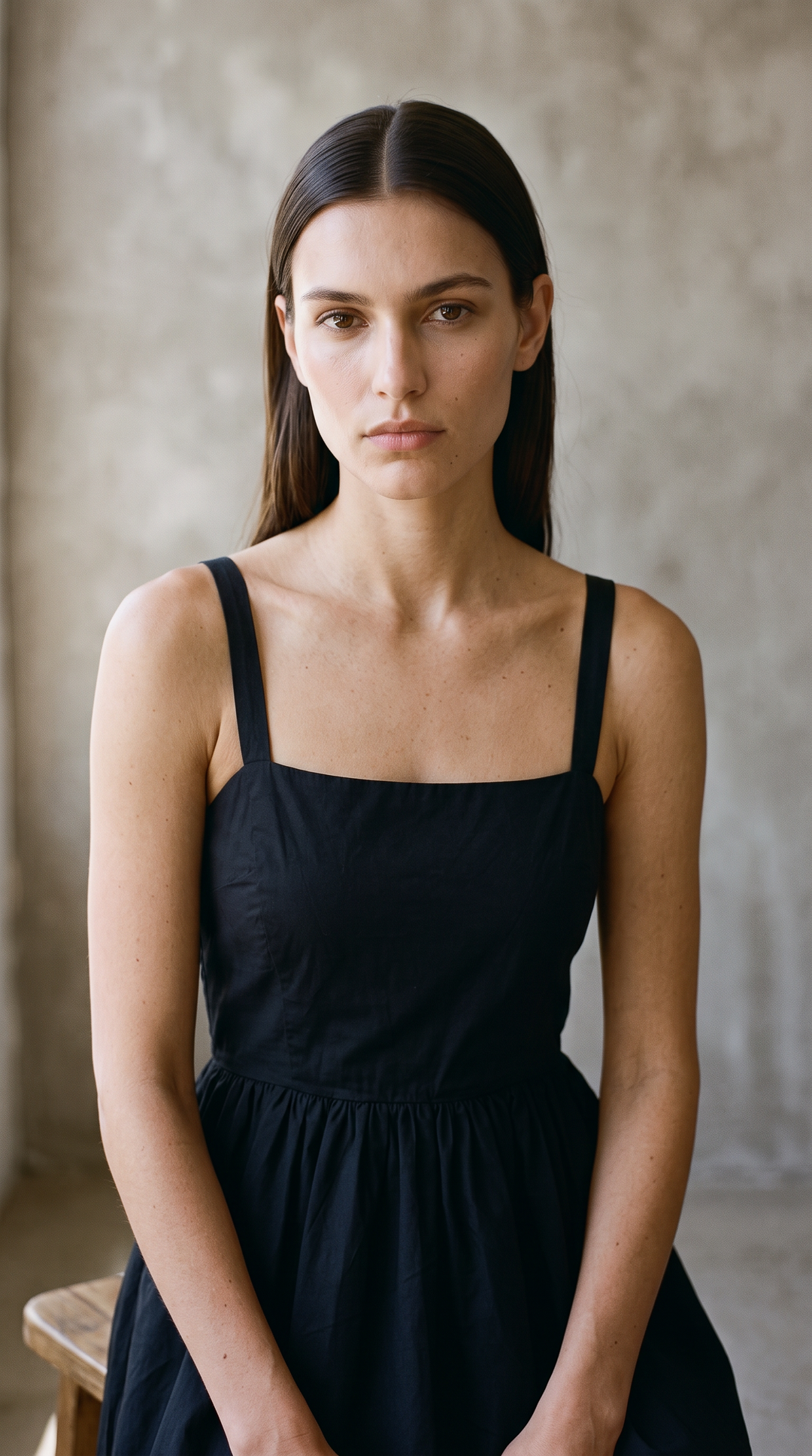 Nonnie Poplin Cocktail Dress in Black