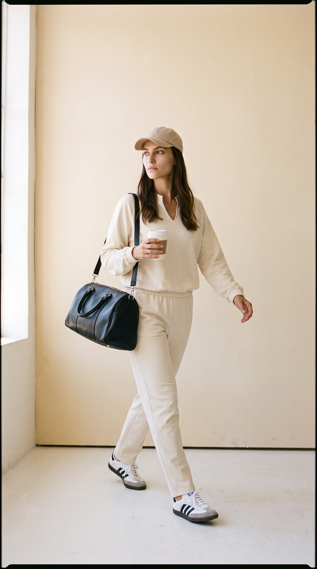 Lana Luxeflow - V-Neck Long Sleeve Pullover In Creme