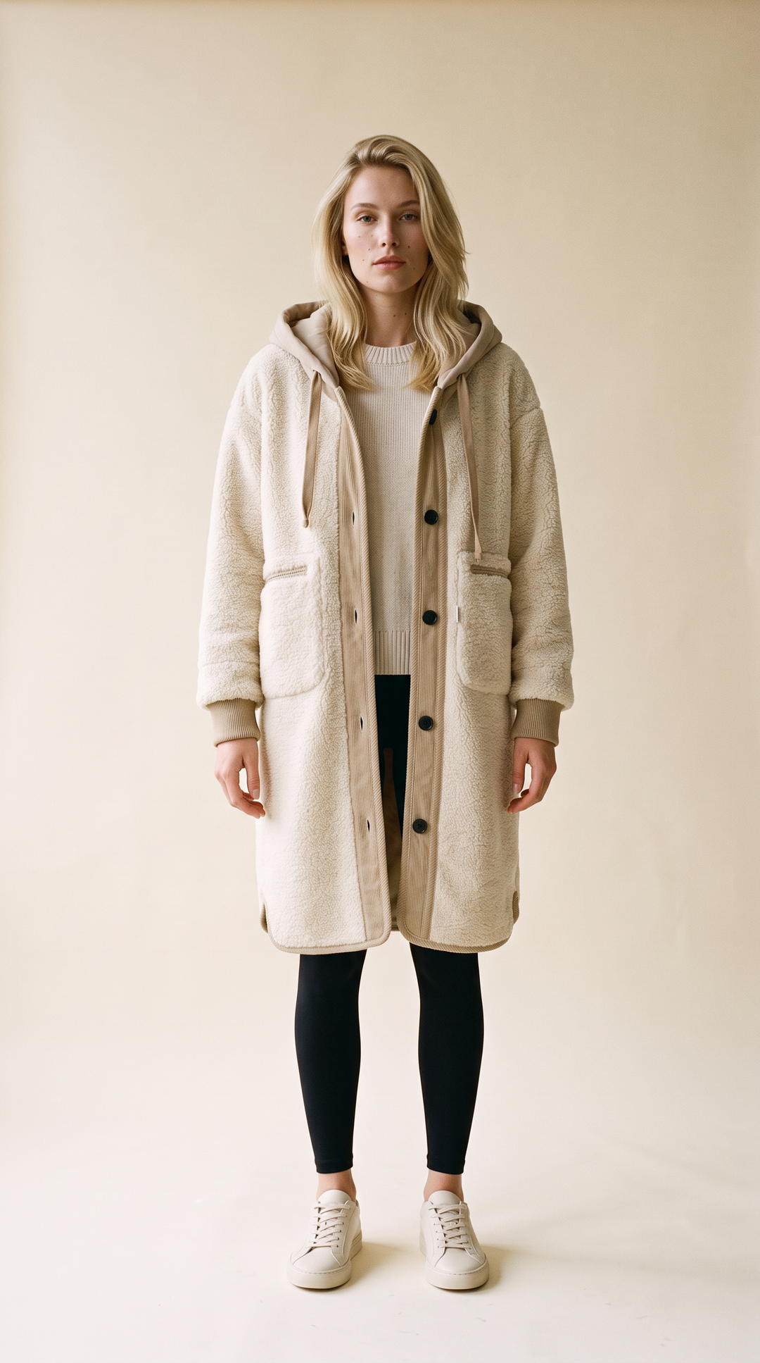 Nova 3/4 Hooded Coat