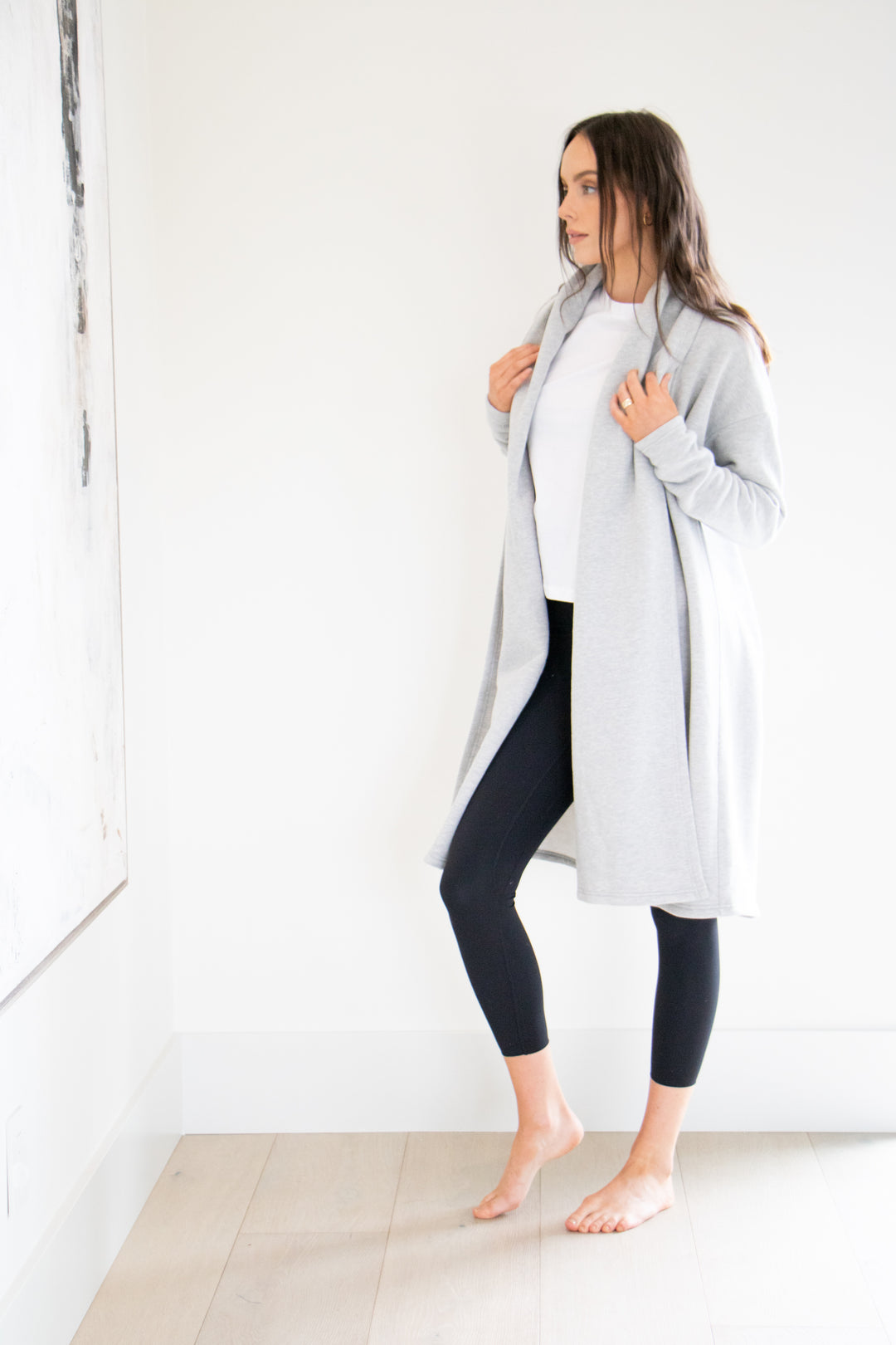 Coco Coatigan in Light Grey