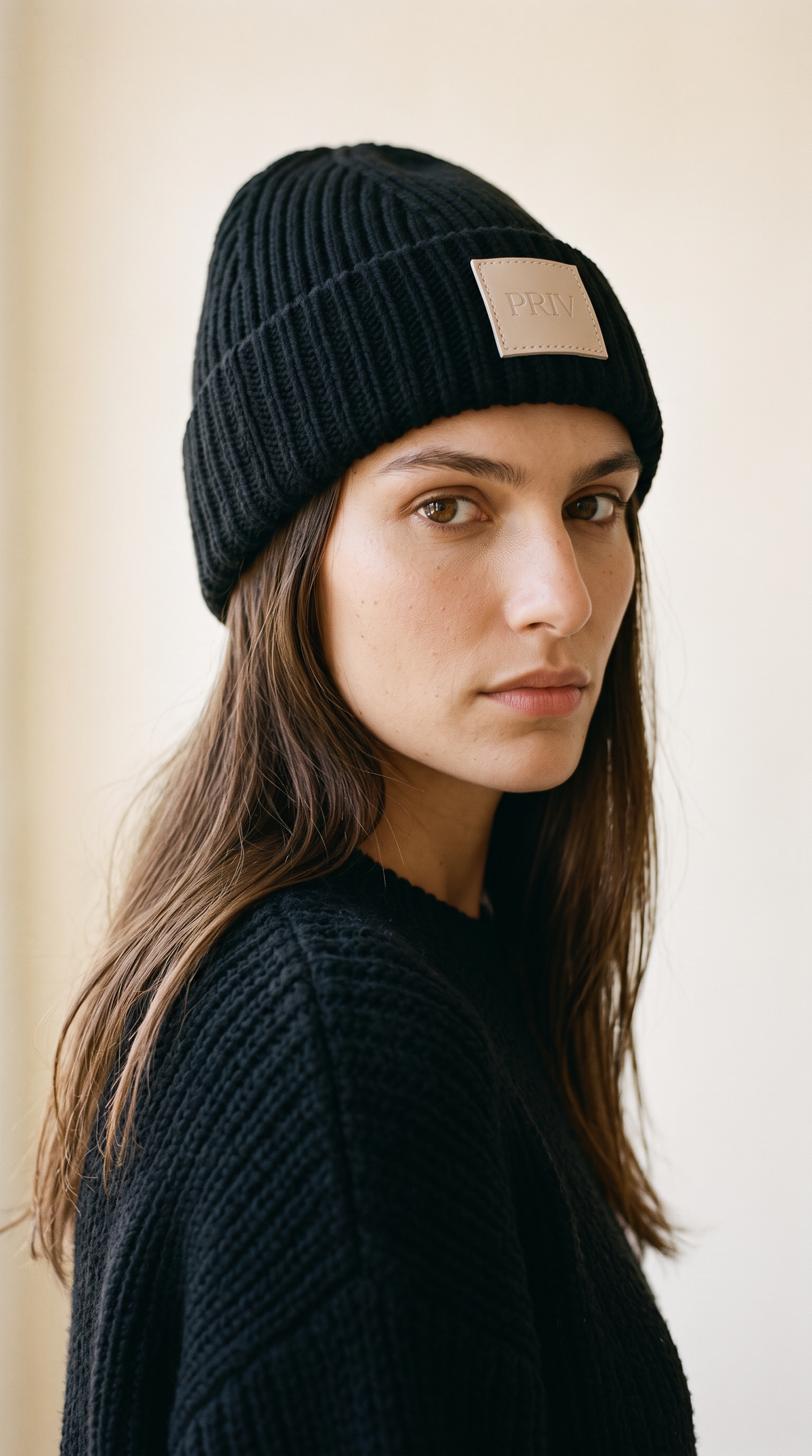 PRIV Moniker Toque Black studio campaign